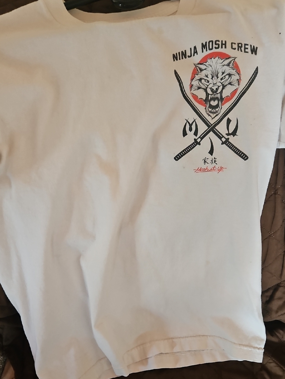 Ninja Mosh Crew Mosh It Up Graphic Tee - White